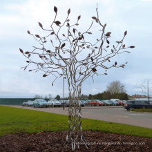 Hot sale abstract stainless steel tree for garden decoration